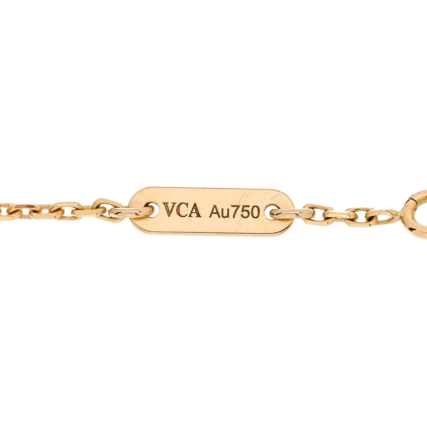 18K Yellow Gold Mother of Pearl Sweet Alhambra Butterfly Bracelet