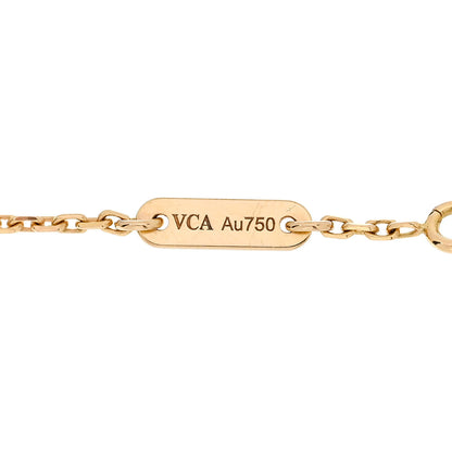Van Cleef & Arpels 18K Yellow Gold Mother of Pearl Sweet Alhambra Butterfly Bracelet 3 of 4