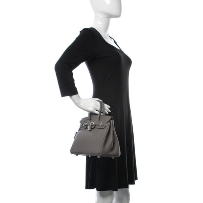 Hermes Togo Birkin 25 Etain 2 of 37