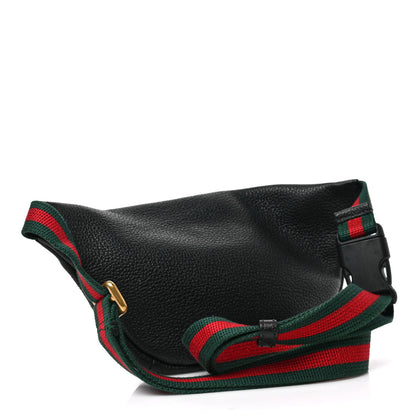 Gucci Grained Calfskin Small Logo Belt Bag Black 5 of 17