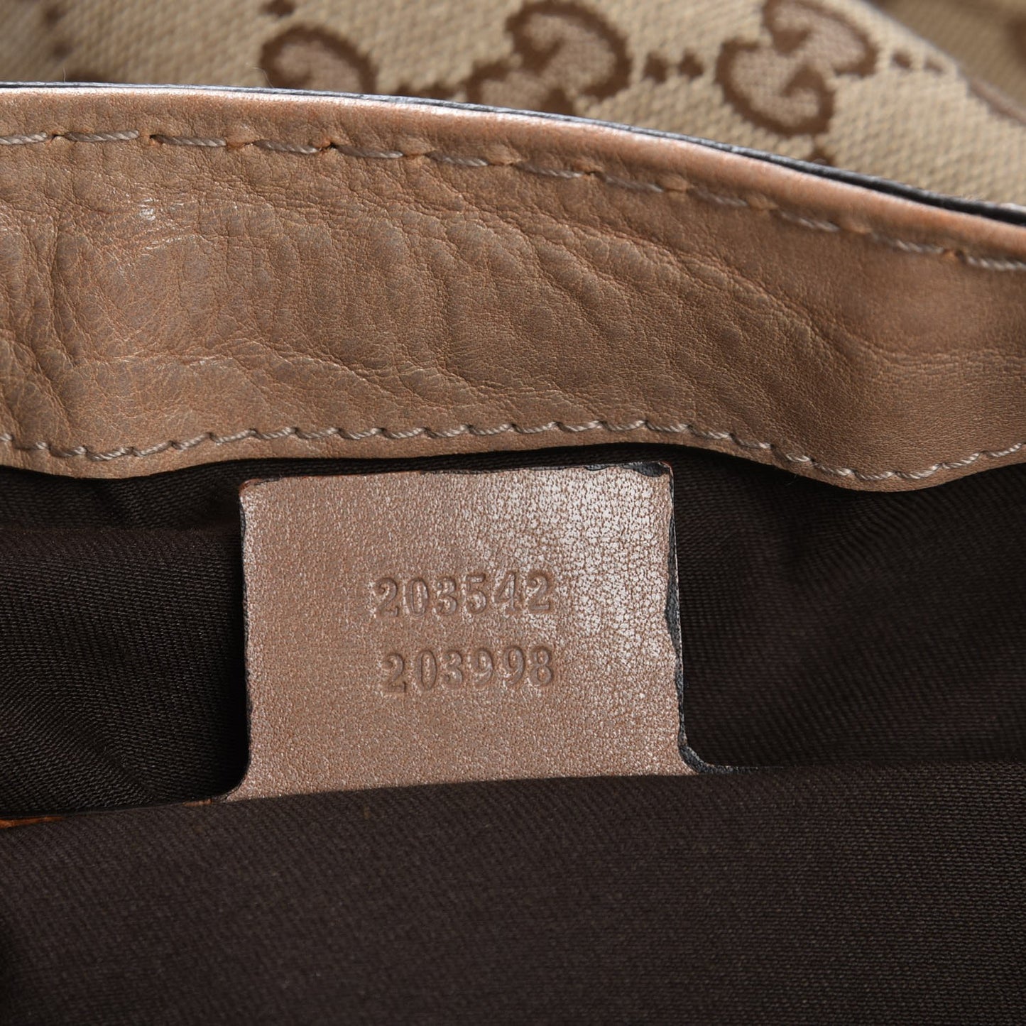 Monogram Large Jockey Hobo Beige