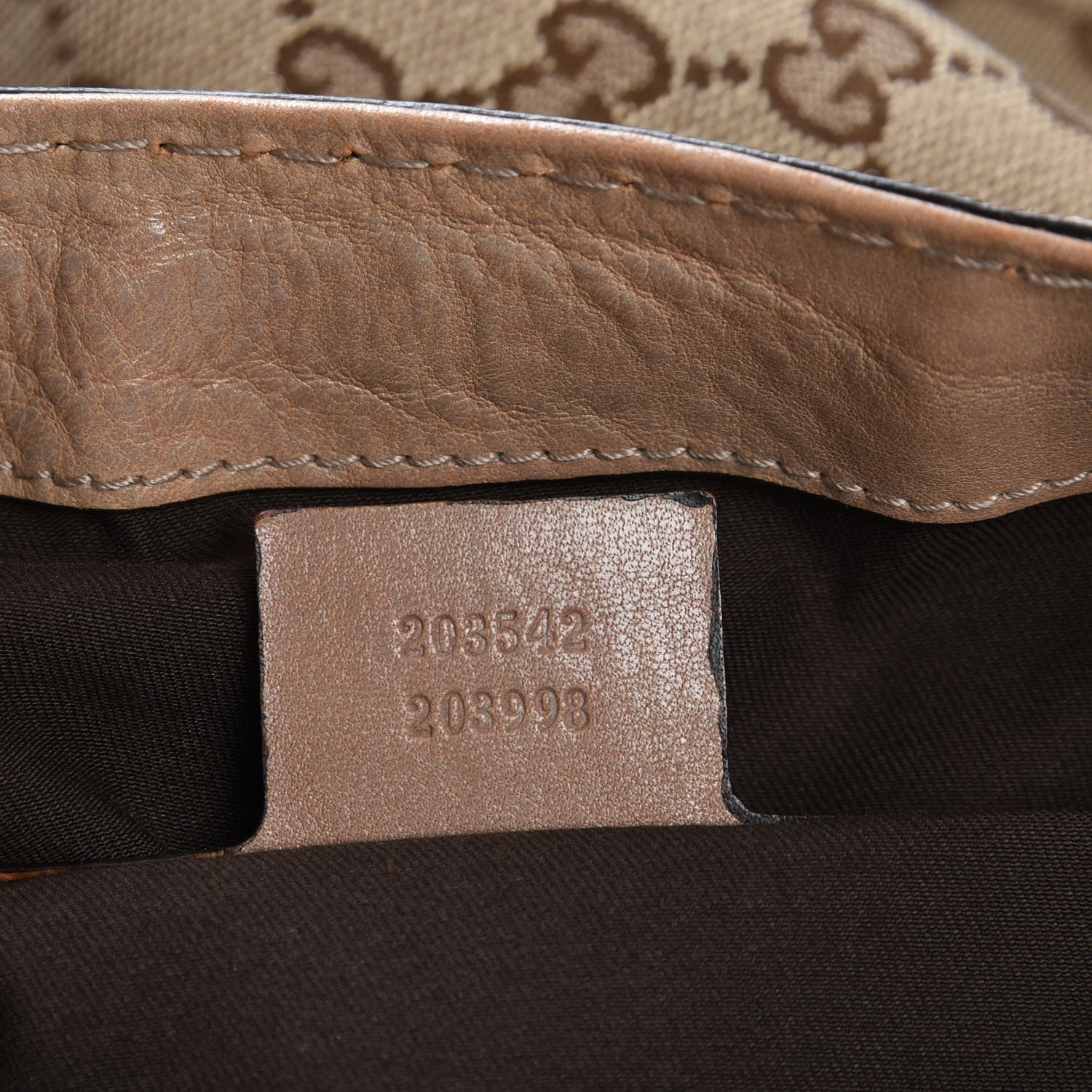 Gucci Monogram Large Jockey Hobo Beige 7 of 7