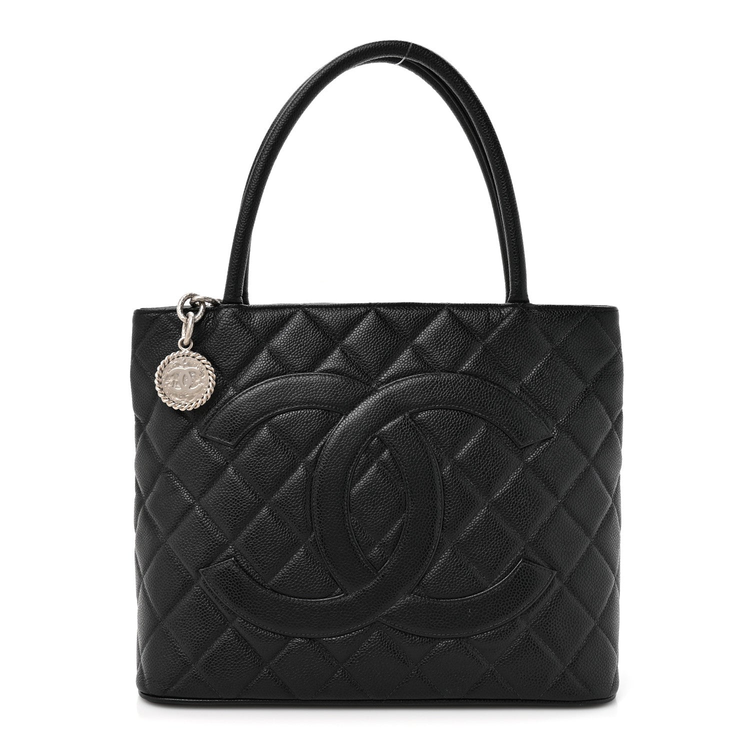 Chanel Caviar Quilted Medallion Tote Black 1 of 12