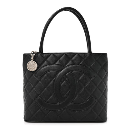 Chanel Caviar Quilted Medallion Tote Black 1 of 12