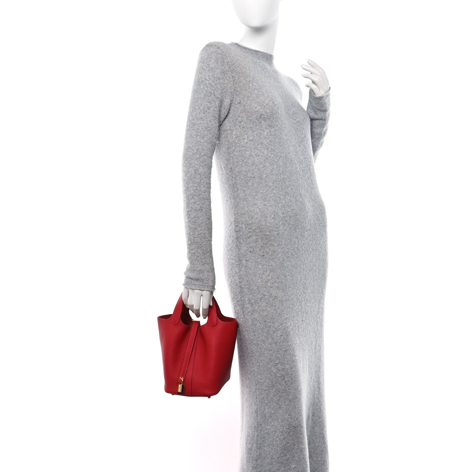 Hermes Taurillon Clemence Picotin Lock 18 PM Rouge Casaque 2 of 13