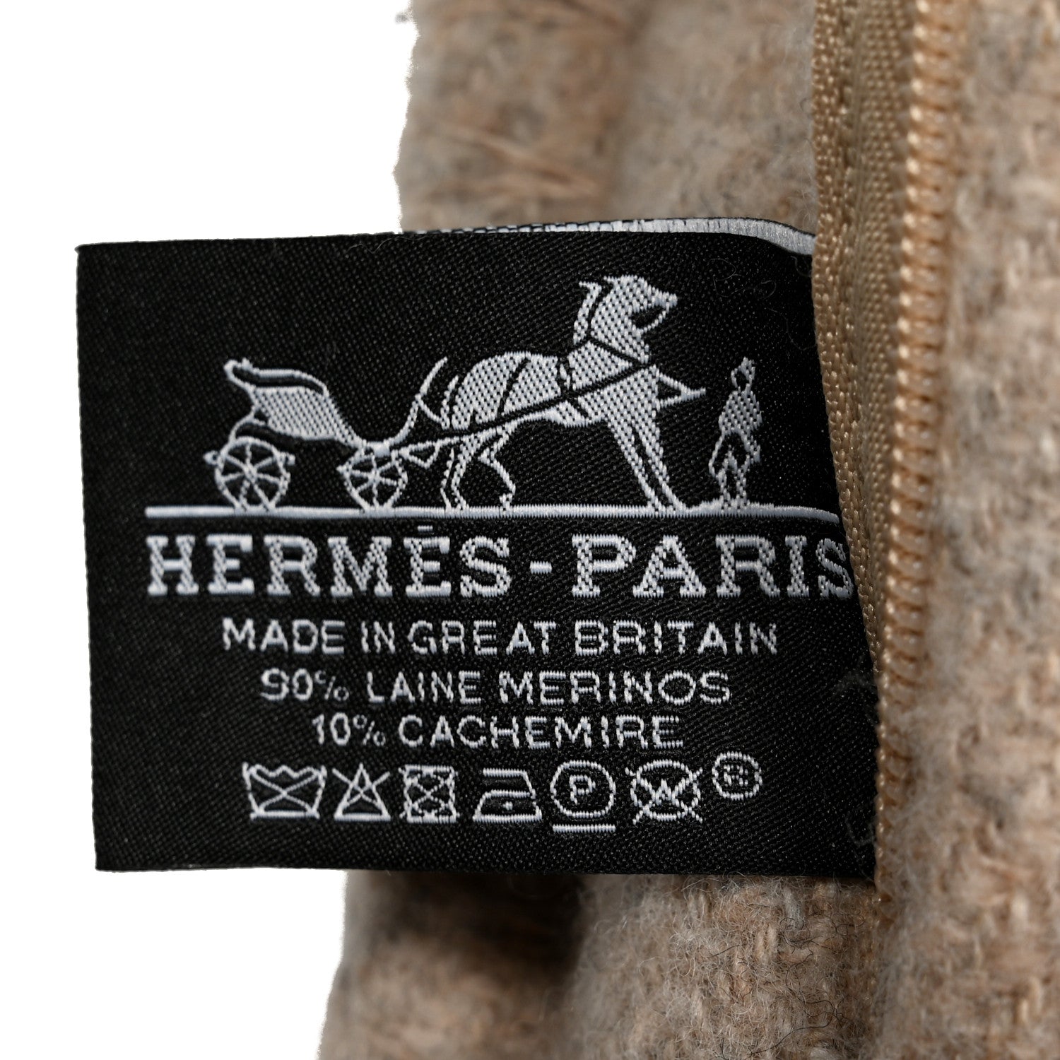 Hermes Wool Cashmere Avalon III Pillow PM Coco Camomille 3 of 3