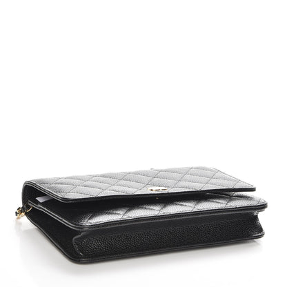 Chanel Caviar Quilted Wallet On Chain WOC Black 4 of 9