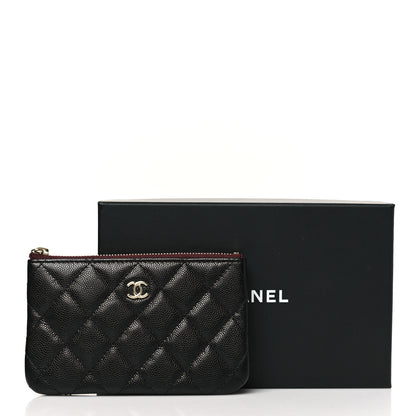 Chanel Caviar Quilted Small Cosmetic Case Black 9 of 9