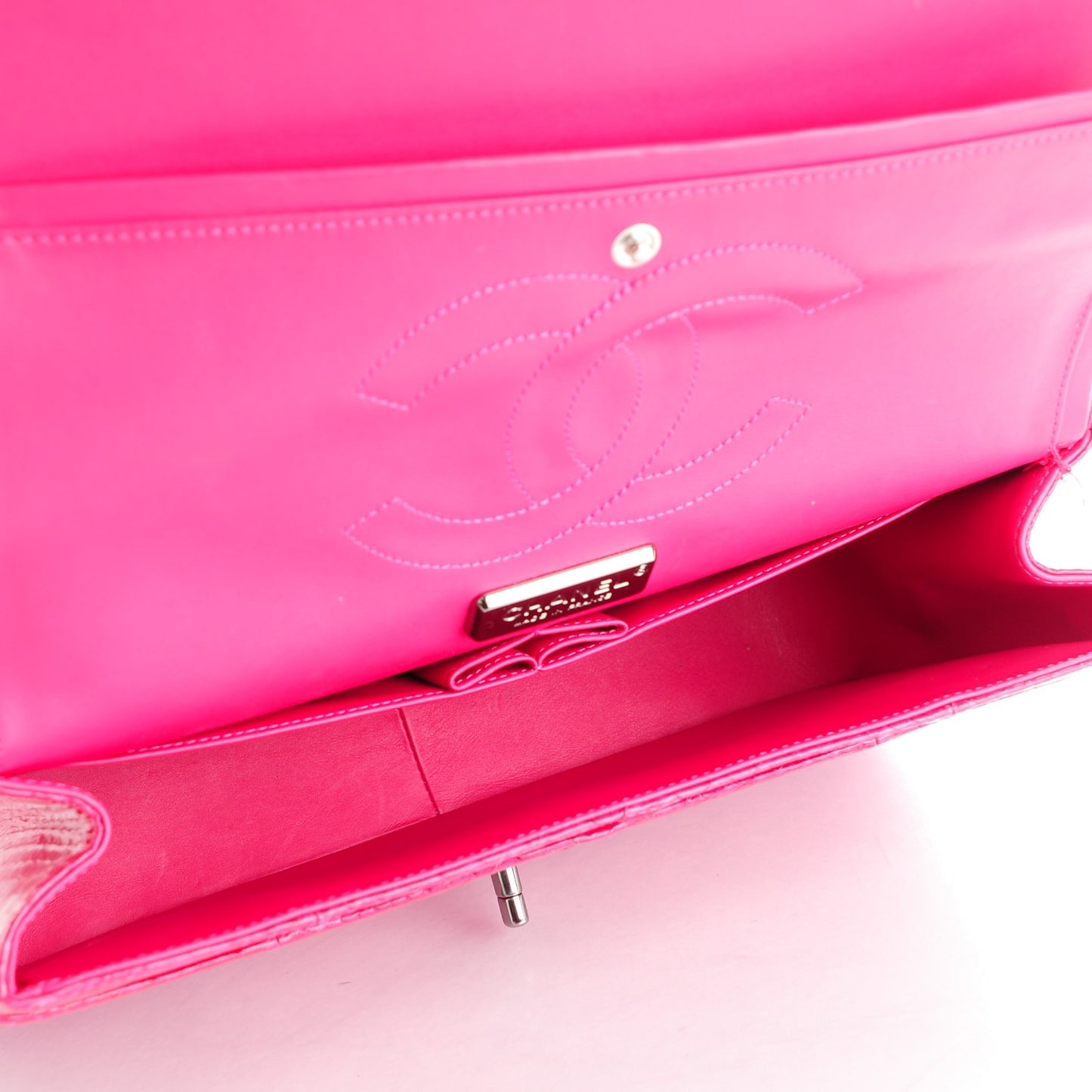 Python Jumbo Double Flap Dark Pink