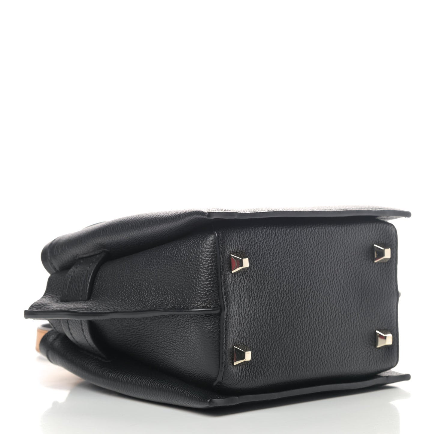 Grained Calfskin Mini Milla Tote Black