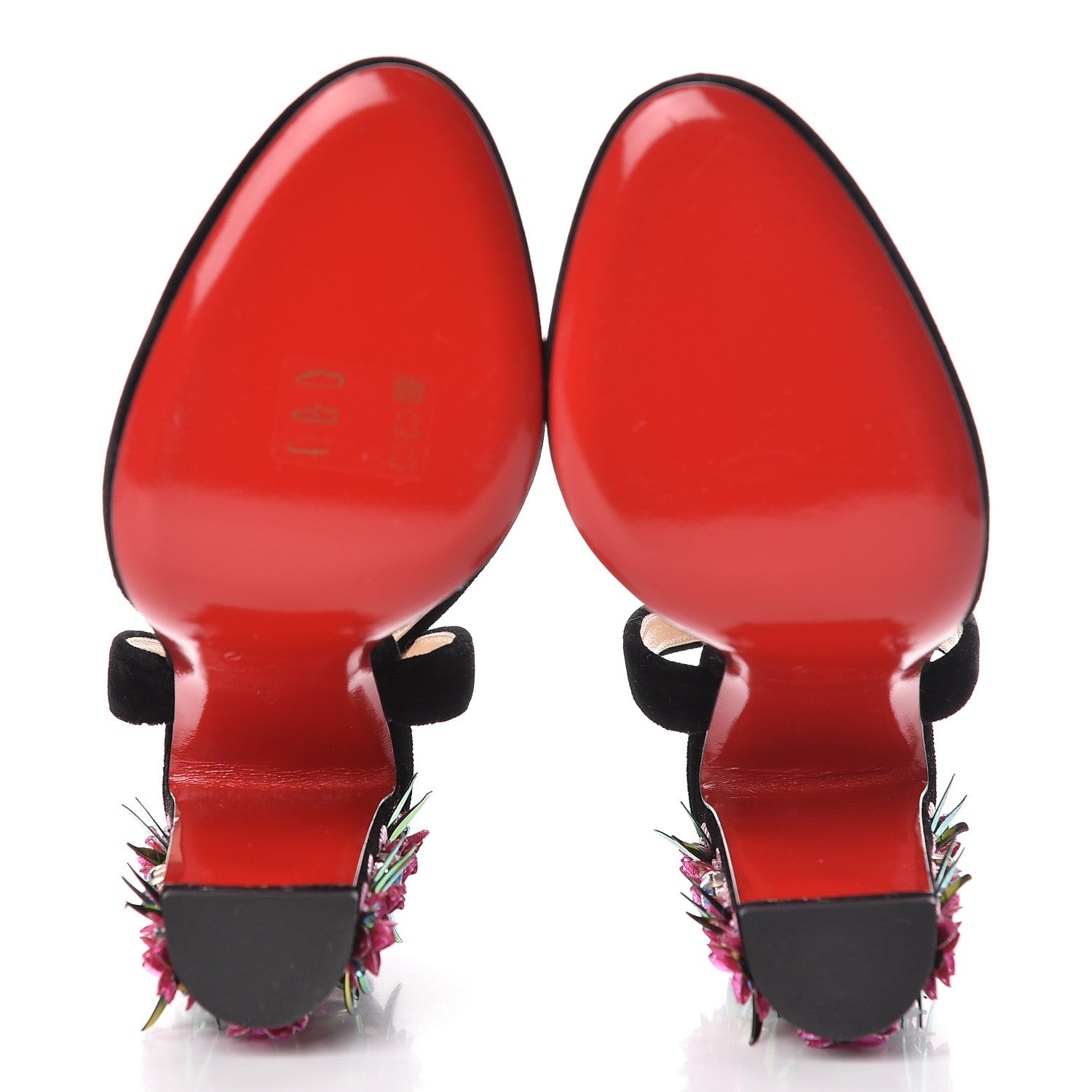 Christian Louboutin Velvet Madonaflor 100 Ankle Strap Pumps 37 Black 6 of 9