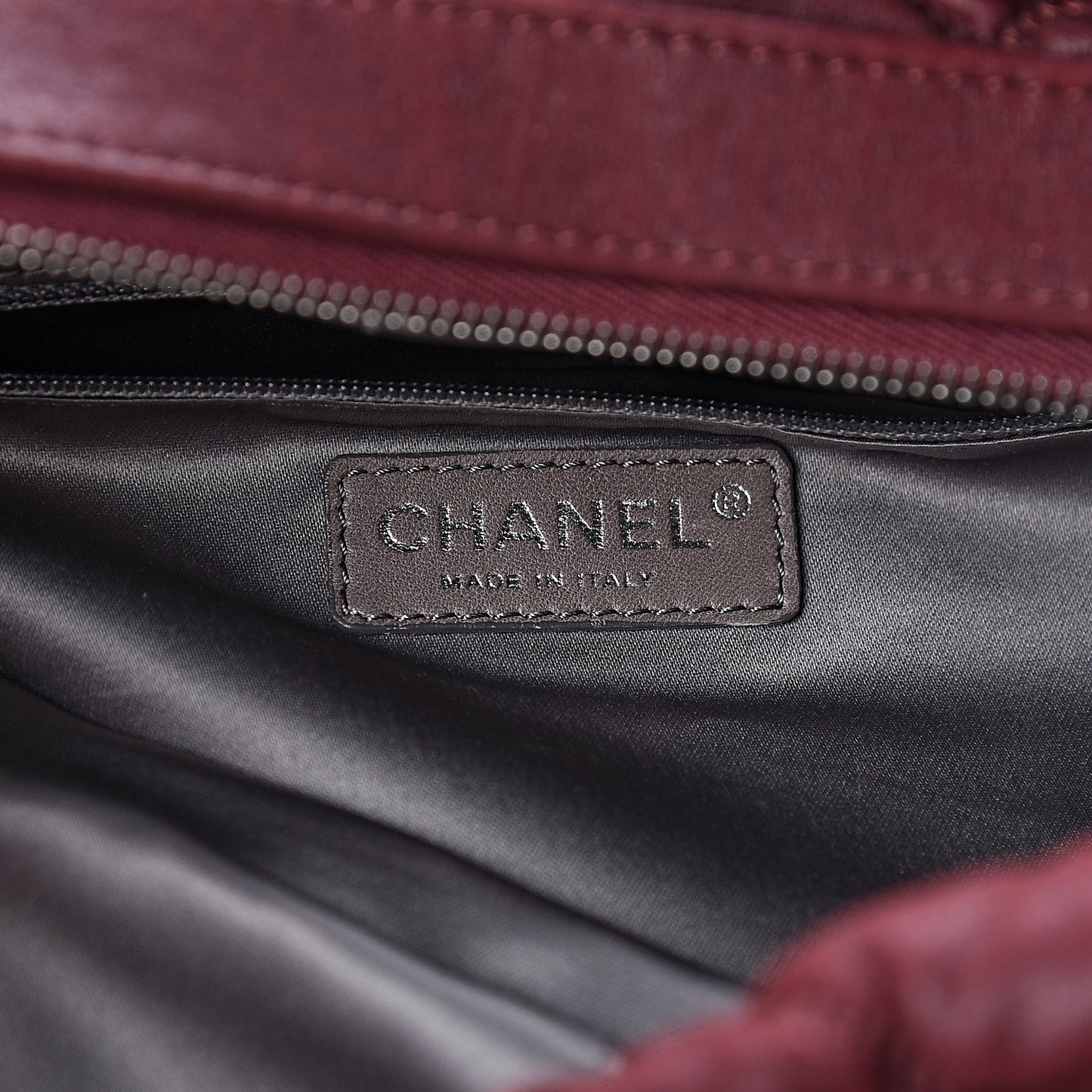 Leather Bubble Quilt Bowler Bordeaux