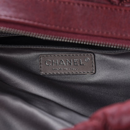 Chanel Leather Bubble Quilt Bowler Bordeaux 6 of 11