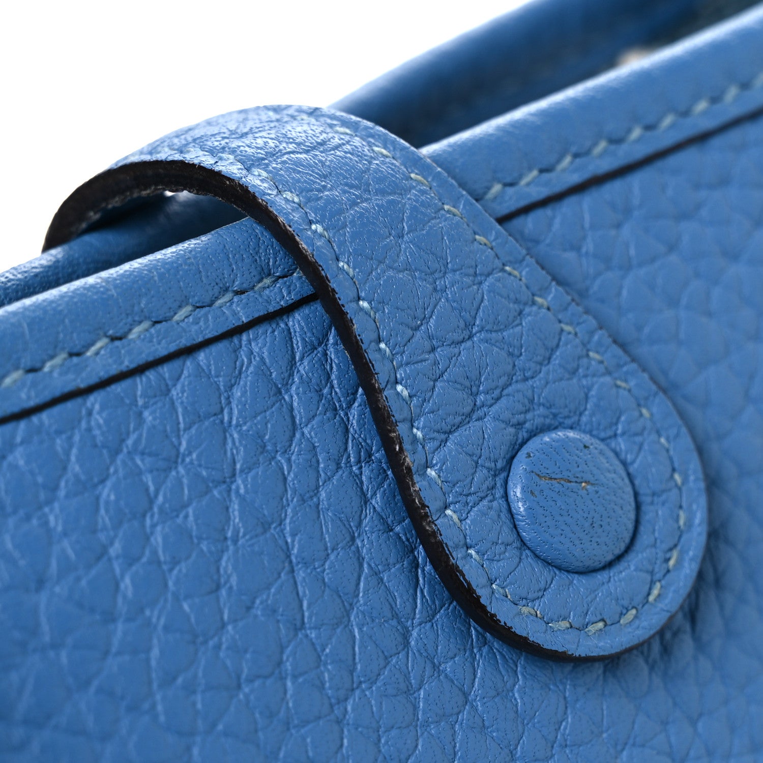 Hermes Taurillon Clemence Amazone Evelyne TPM  Bleu Paradis Saphir 13 of 14