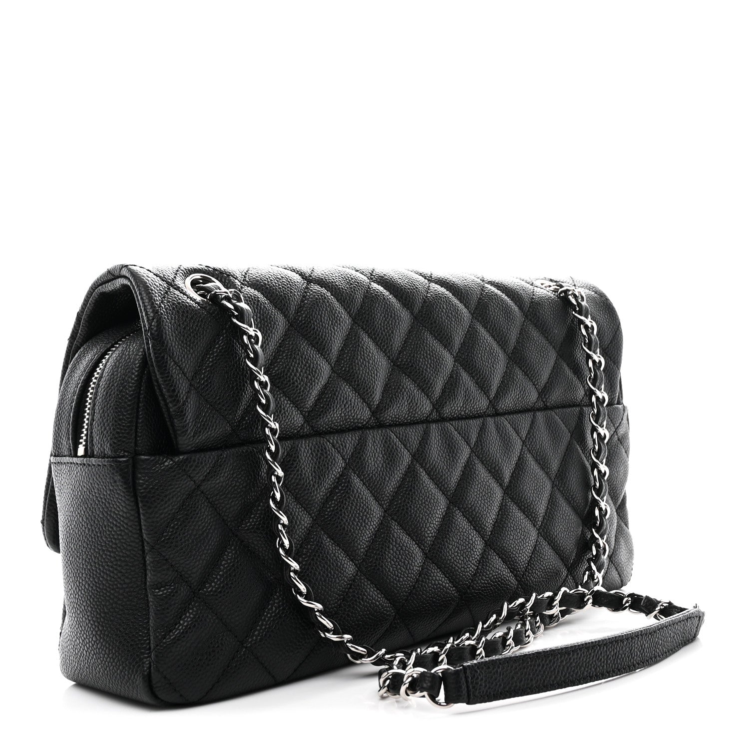 Chanel Caviar Quilted Jumbo Easy Flap Black 3 of 11