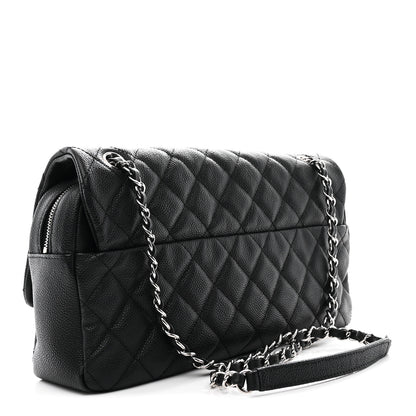 Chanel Caviar Quilted Jumbo Easy Flap Black 3 of 11