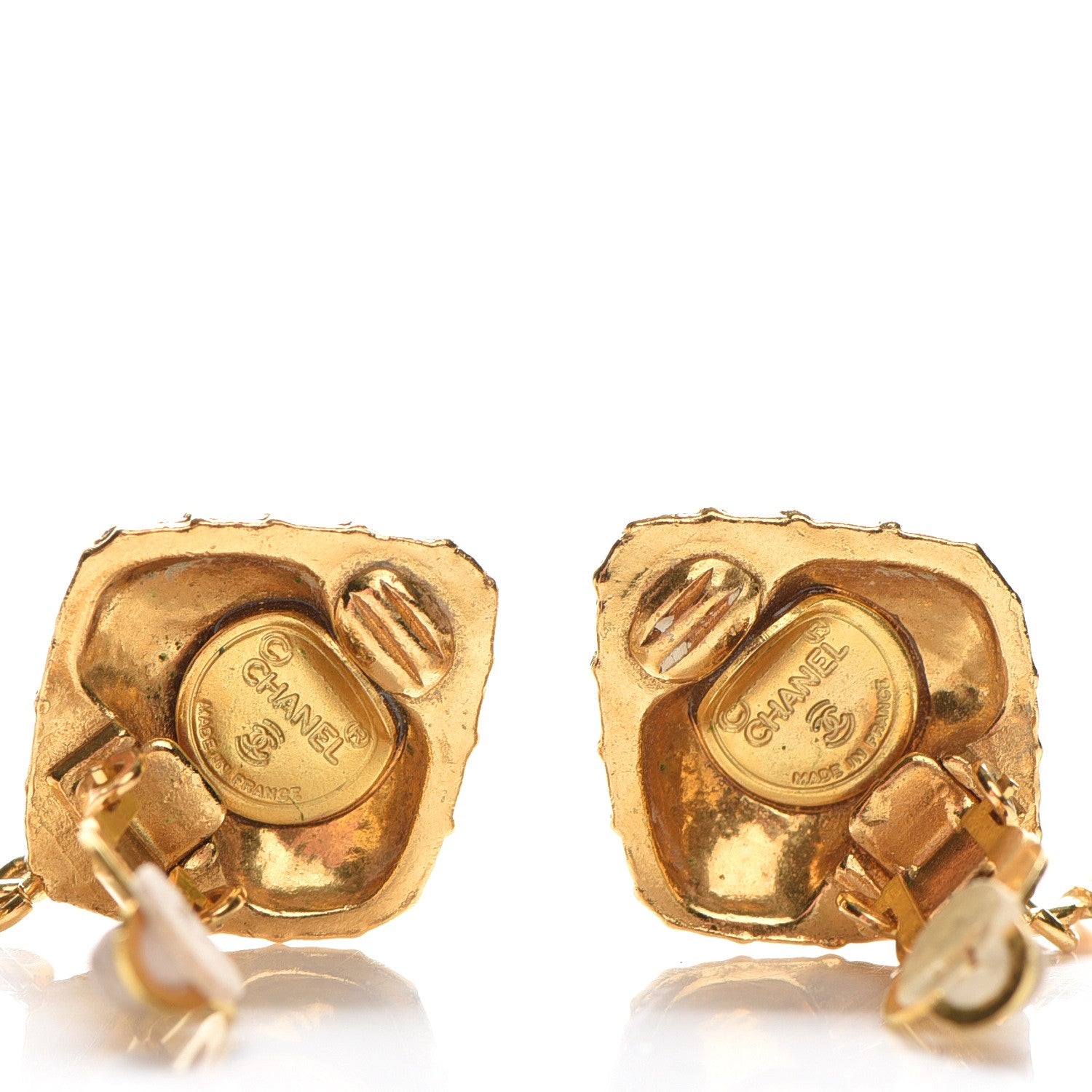 Chanel Coco Clip On Earrings Gold 3 of 3
