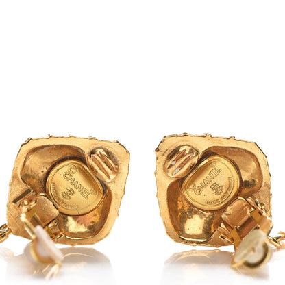 Chanel Coco Clip On Earrings Gold 3 of 3