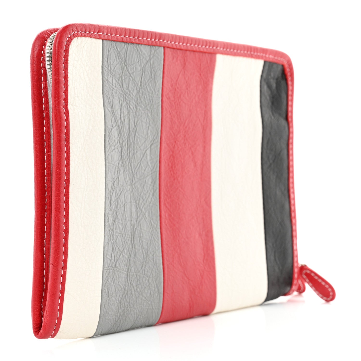 Balenciaga Agneau Arena Multicolor Bazar Pouch Red Multicolor 2 of 7