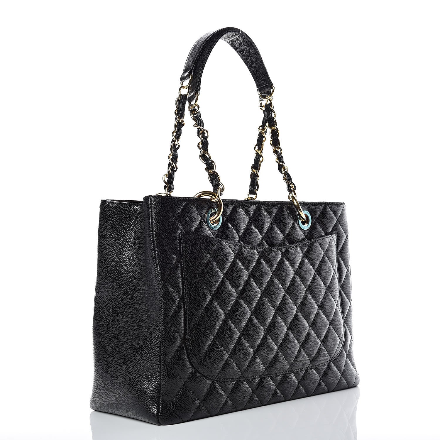 Chanel Caviar Quilted Grand Shopping Tote GST Black 4 of 11