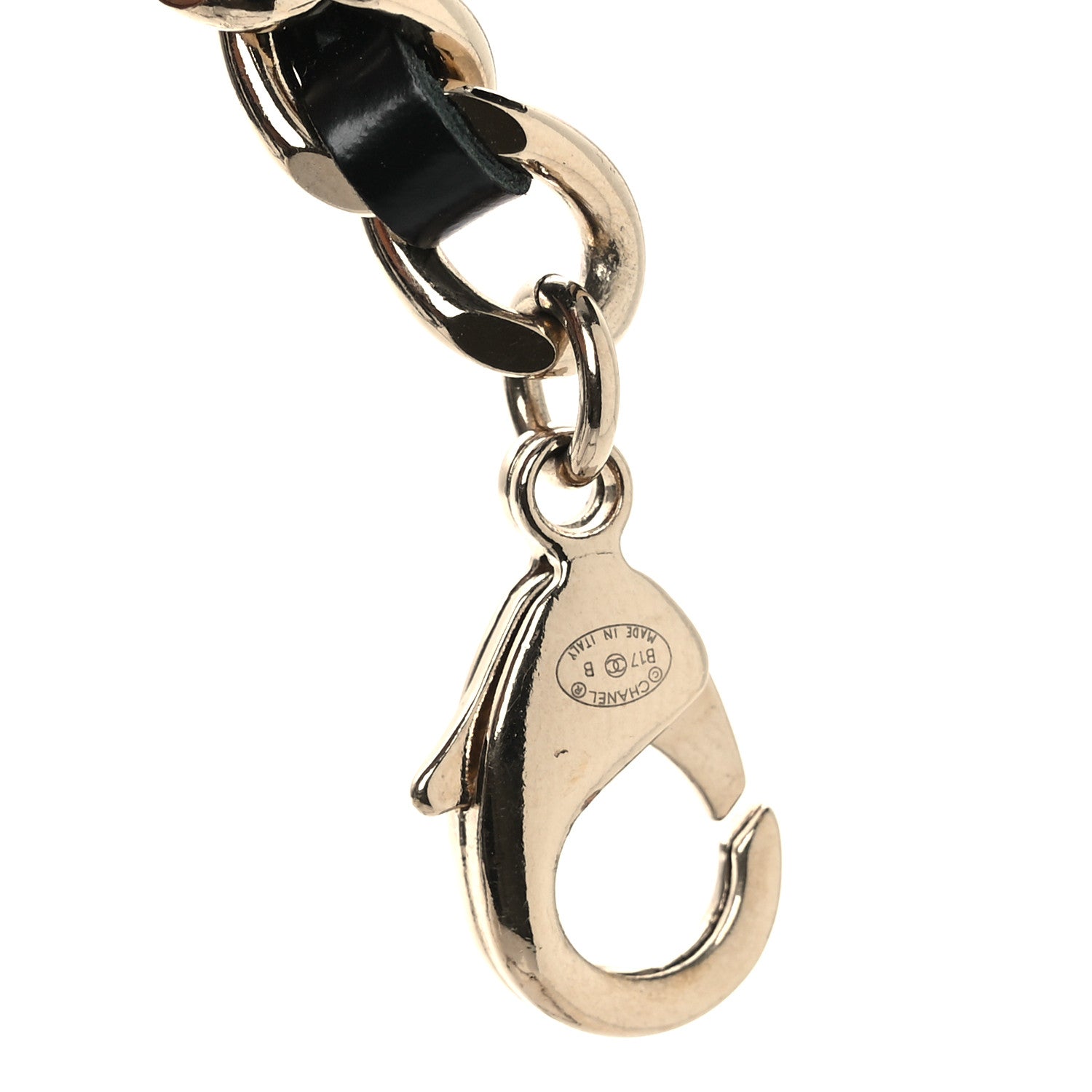 Chanel Lambskin Metal CC Chain Logo Belt Gold 3 of 4