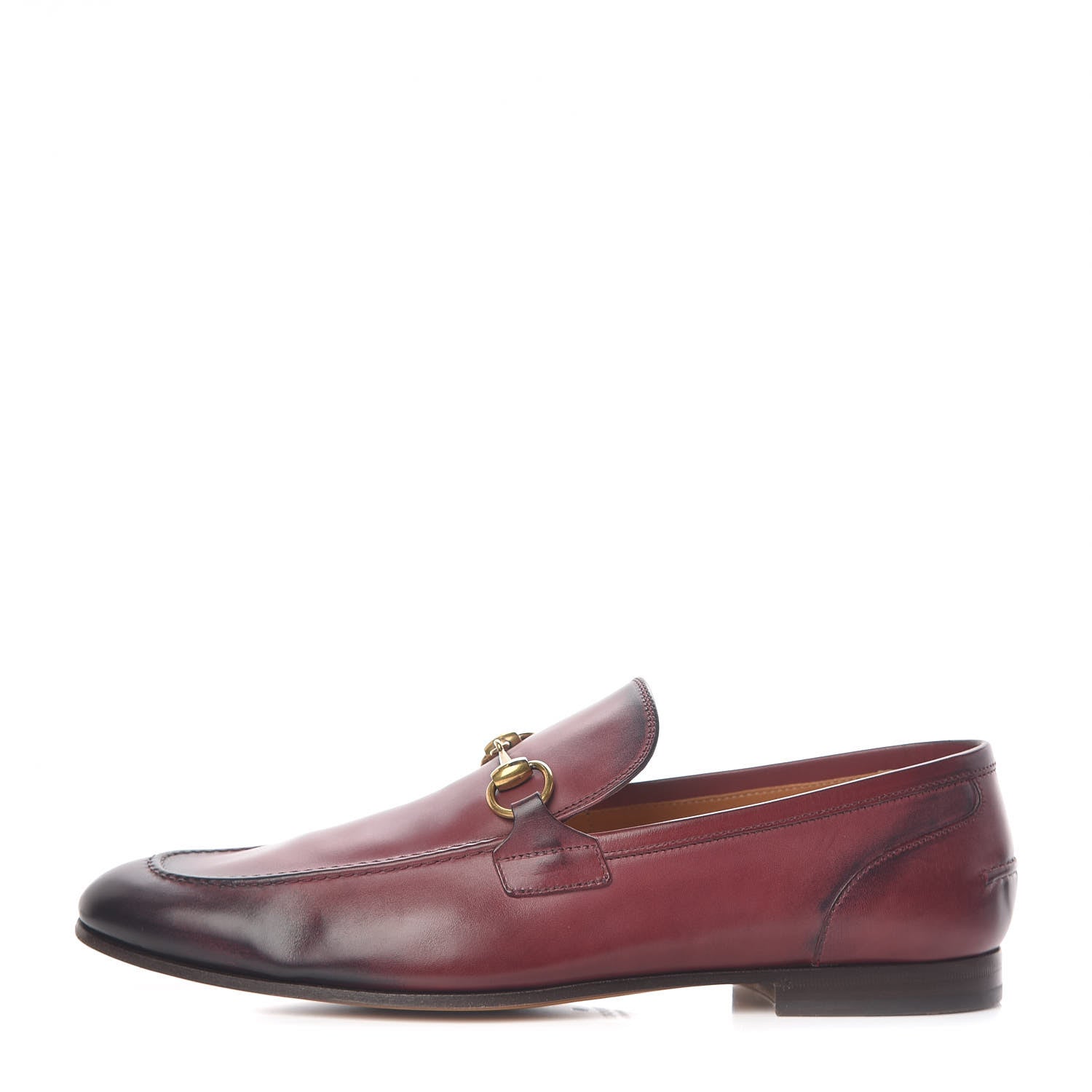 Gucci Calfskin Horsebit Mens Jordaan Loafers 10 Strong Red 1 of 11