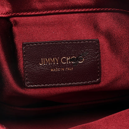 Jimmy Choo Satin Crystal Titania Clutch Red 6 of 8