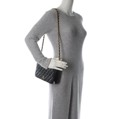 Chanel Lambskin Quilted Small Single Flap Black 2 of 9