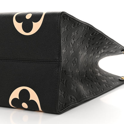 Louis Vuitton Empreinte Monogram Giant Crafty Onthego GM Black Creme 9 of 9