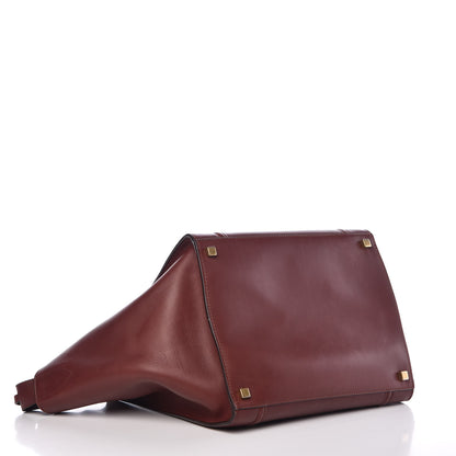 Celine Natural Calfskin Medium Phantom Luggage Burgundy 4 of 11