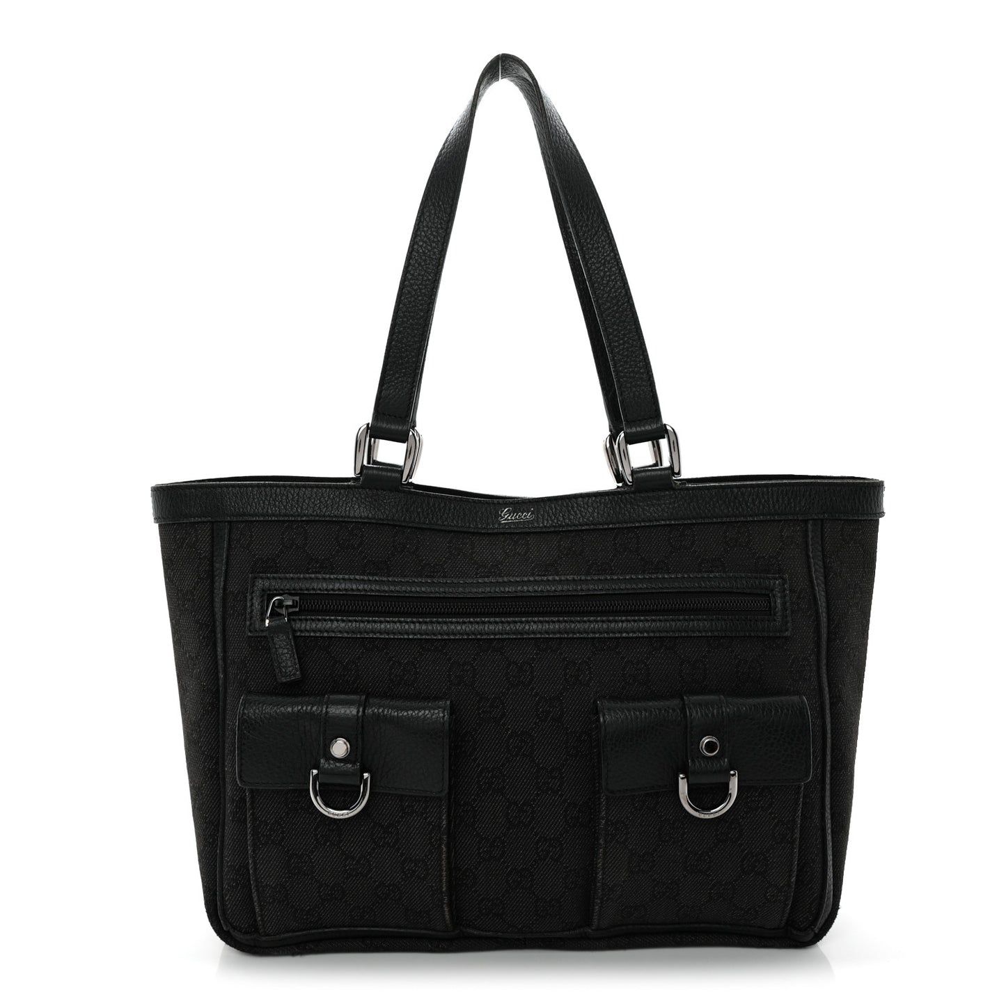 Monogram Abbey D Ring Tote Black