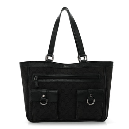 Gucci Monogram Abbey D Ring Tote Black 1 of 13