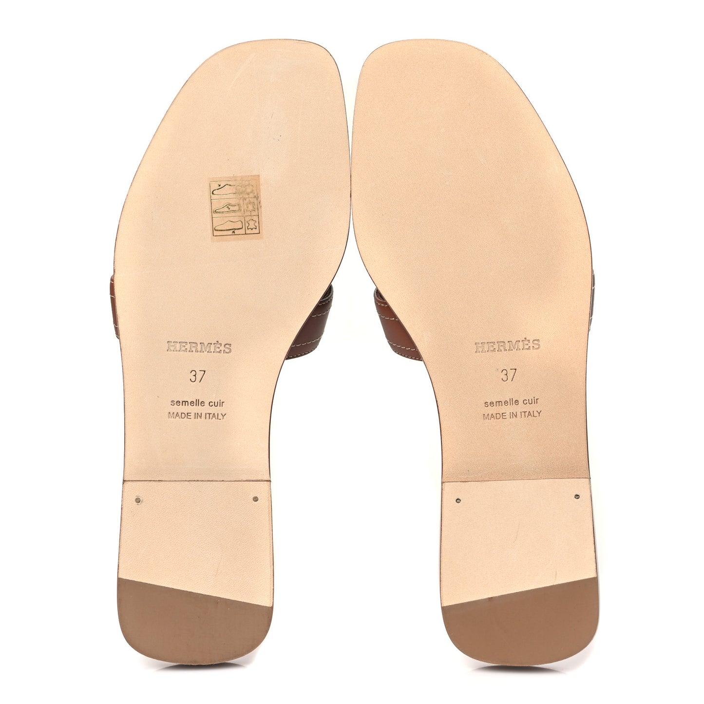 Calfskin Stitched Oran Sandals 37