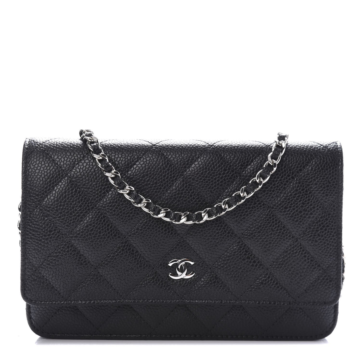 Chanel Caviar Quilted Wallet On Chain WOC Black 1 of 11