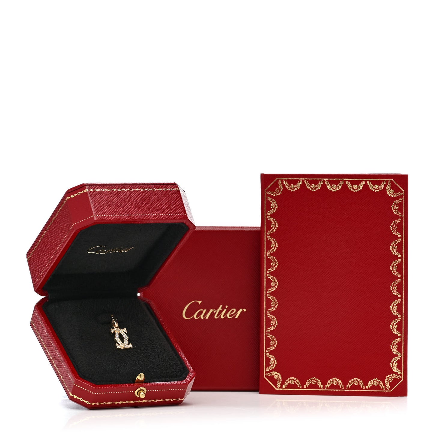18K Yellow Gold Diamond Logo Charm