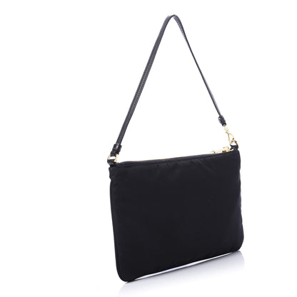 Prada Tessuto Nylon Bow Pochette Black 3 of 10