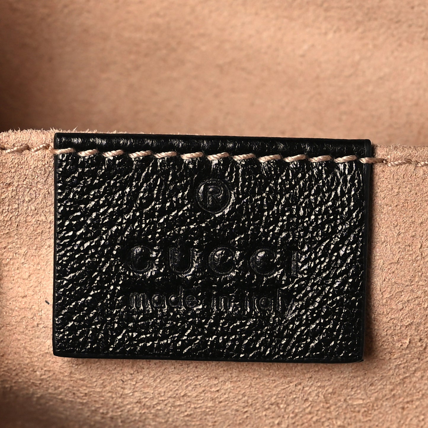 Monogram Matelasse Diagonal Mini GG Marmont Shoulder Bag Beige Black