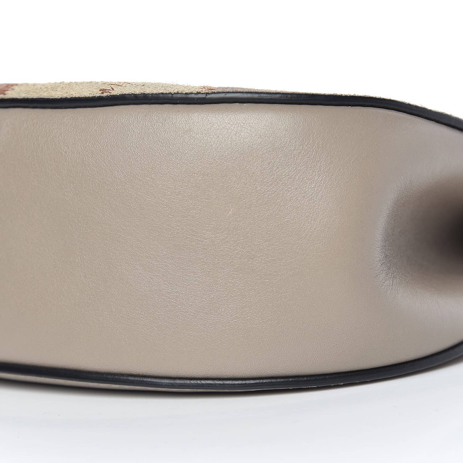 Chloe Suede Calfskin Patchwork Drew Shoulder Bag Motty Grey 9 of 14