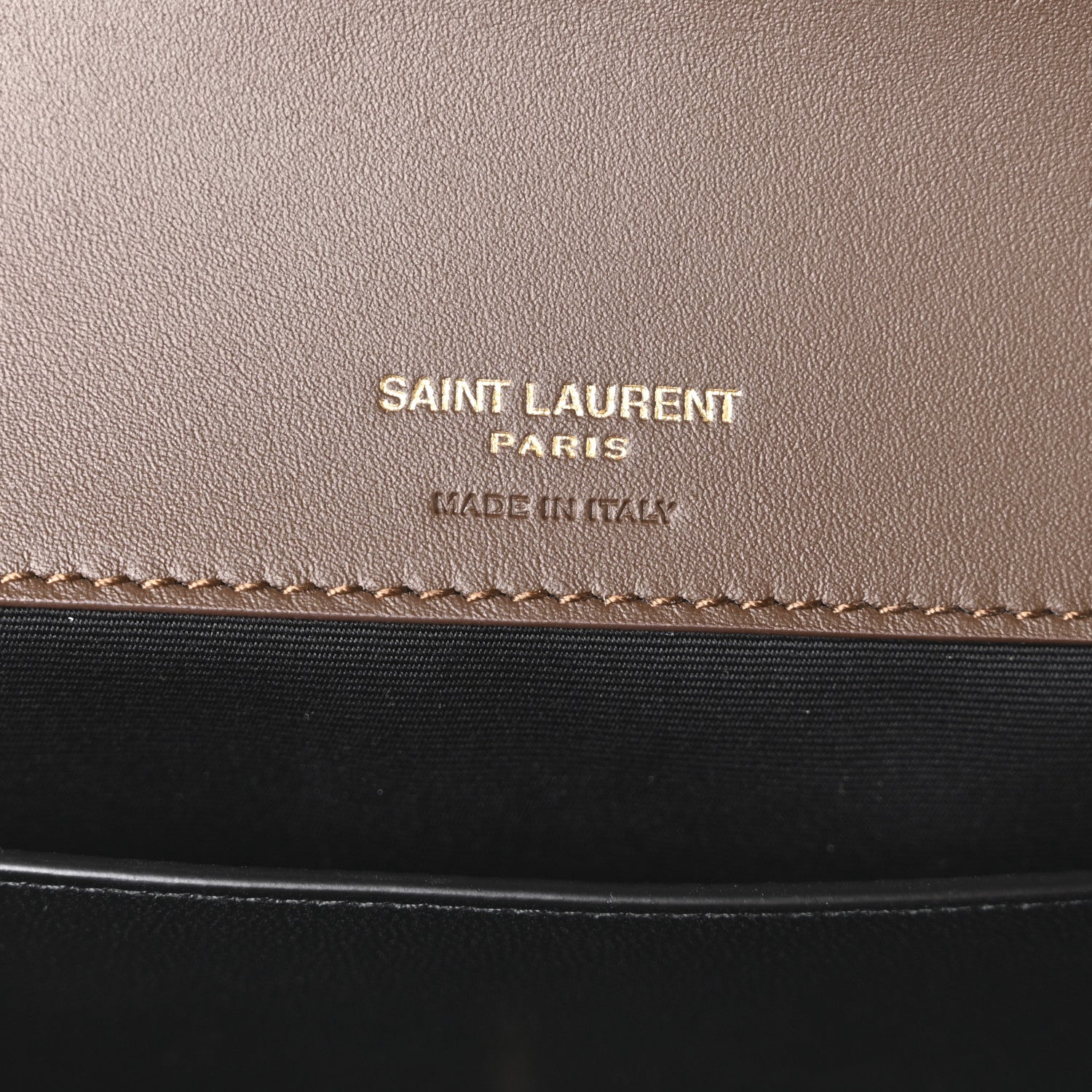 Saint Laurent Suede Chevron Quilted Medium LouLou Bark Brown 7 of 12