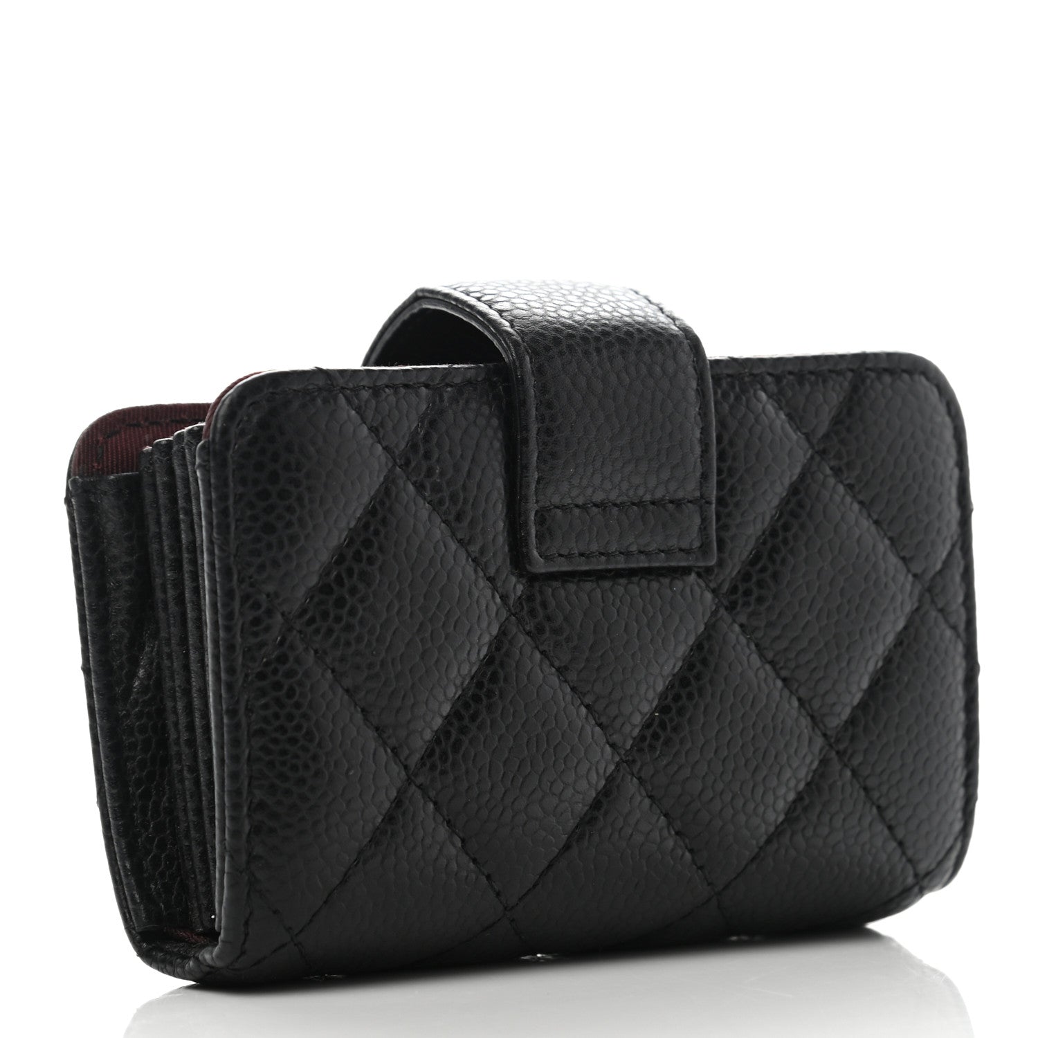 Chanel Caviar Quilted Gusseted Card Holder Black 3 of 7
