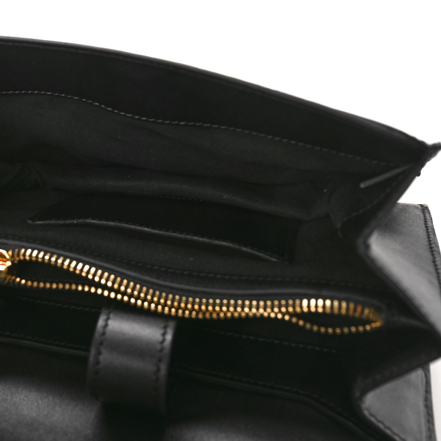 Palmellato Calfskin Hidden TF Top Handle Black