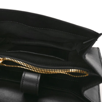 Tom Ford Palmellato Calfskin Hidden TF Top Handle Black 5 of 10
