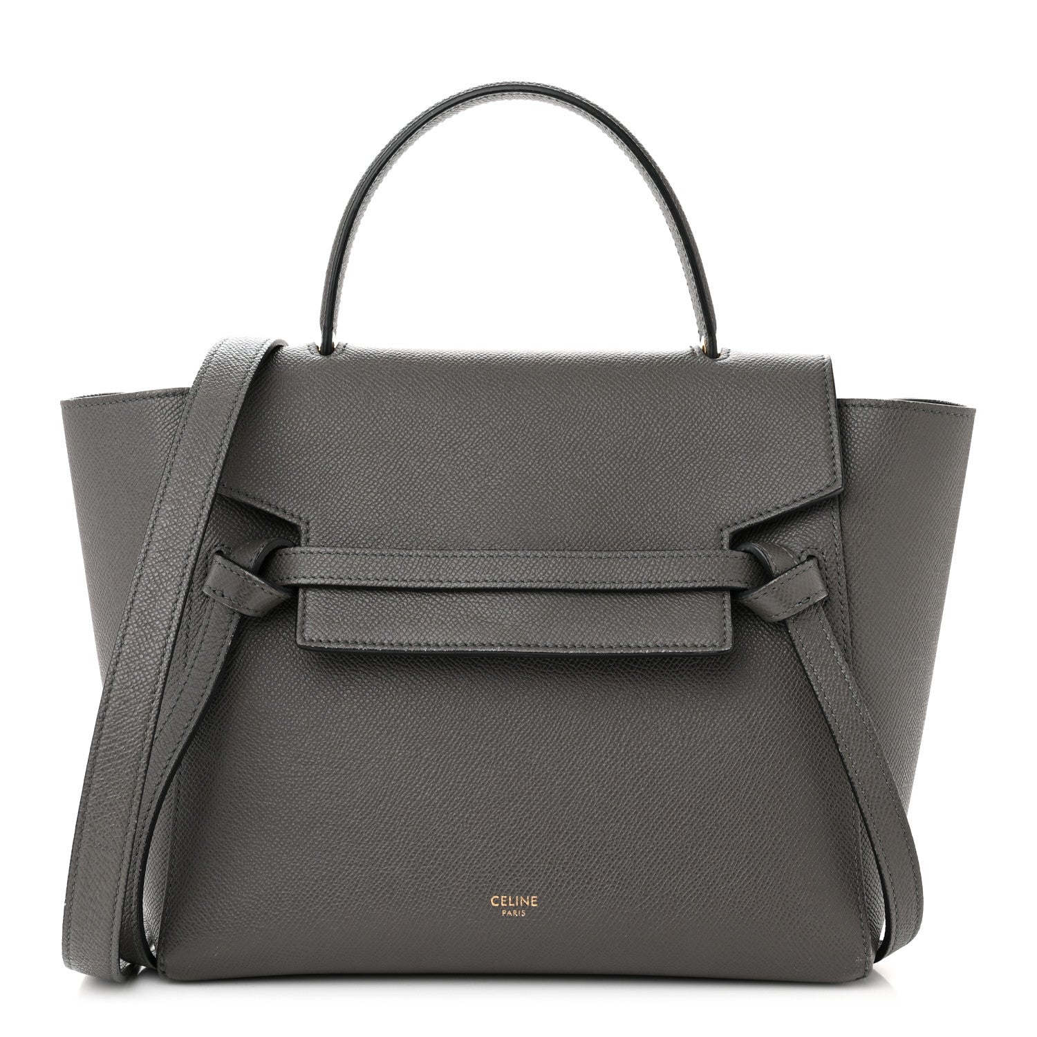 Celine Grained Calfskin Micro Belt Bag Grey 1 of 12