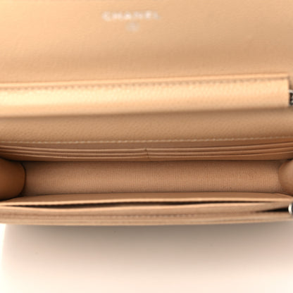 Chanel Caviar Quilted Wallet On Chain WOC Beige 4 of 11