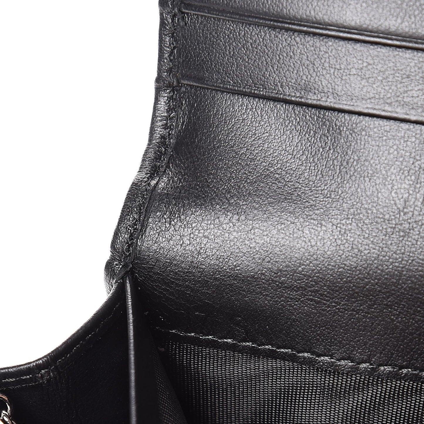 Soft Calfskin Diagramme Continental Wallet Black
