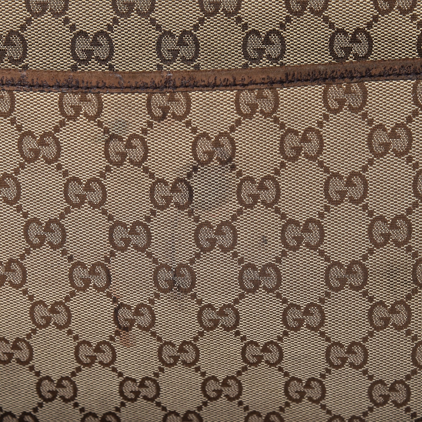 Monogram Natural Pigskin Large Diaper Bag Beige Ebony Cocoa Dark Chocolate