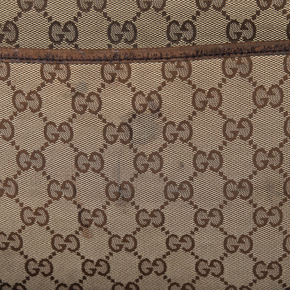 Gucci Monogram Natural Pigskin Large Diaper Bag Beige Ebony Cocoa Dark Chocolate 23 of 32