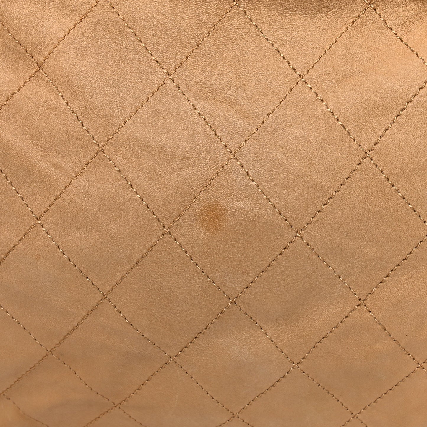 Lambskin Stitched Medium Ultimate Soft Tote Beige