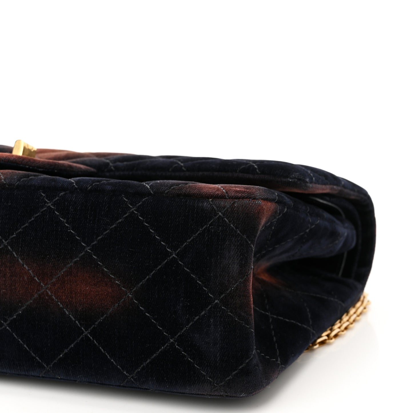 Ombre Velvet Quilted 2.55 Reissue 225 Flap Navy