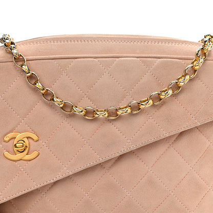 Chanel Suede Quilted CC Tassel Flap Camera Case Pink 10 of 15